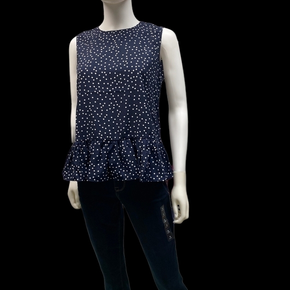 𝅺Cooper St. Polka-dot Peplum Top. - Picture 5 of 5